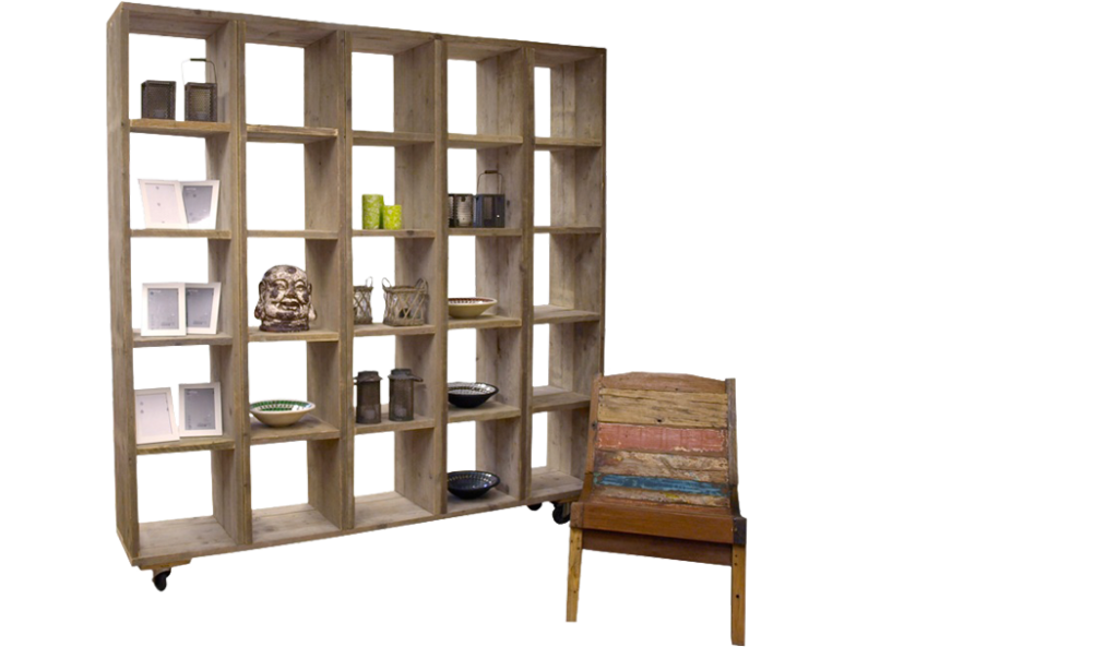 steigerhout-roomdivider-boekenkast